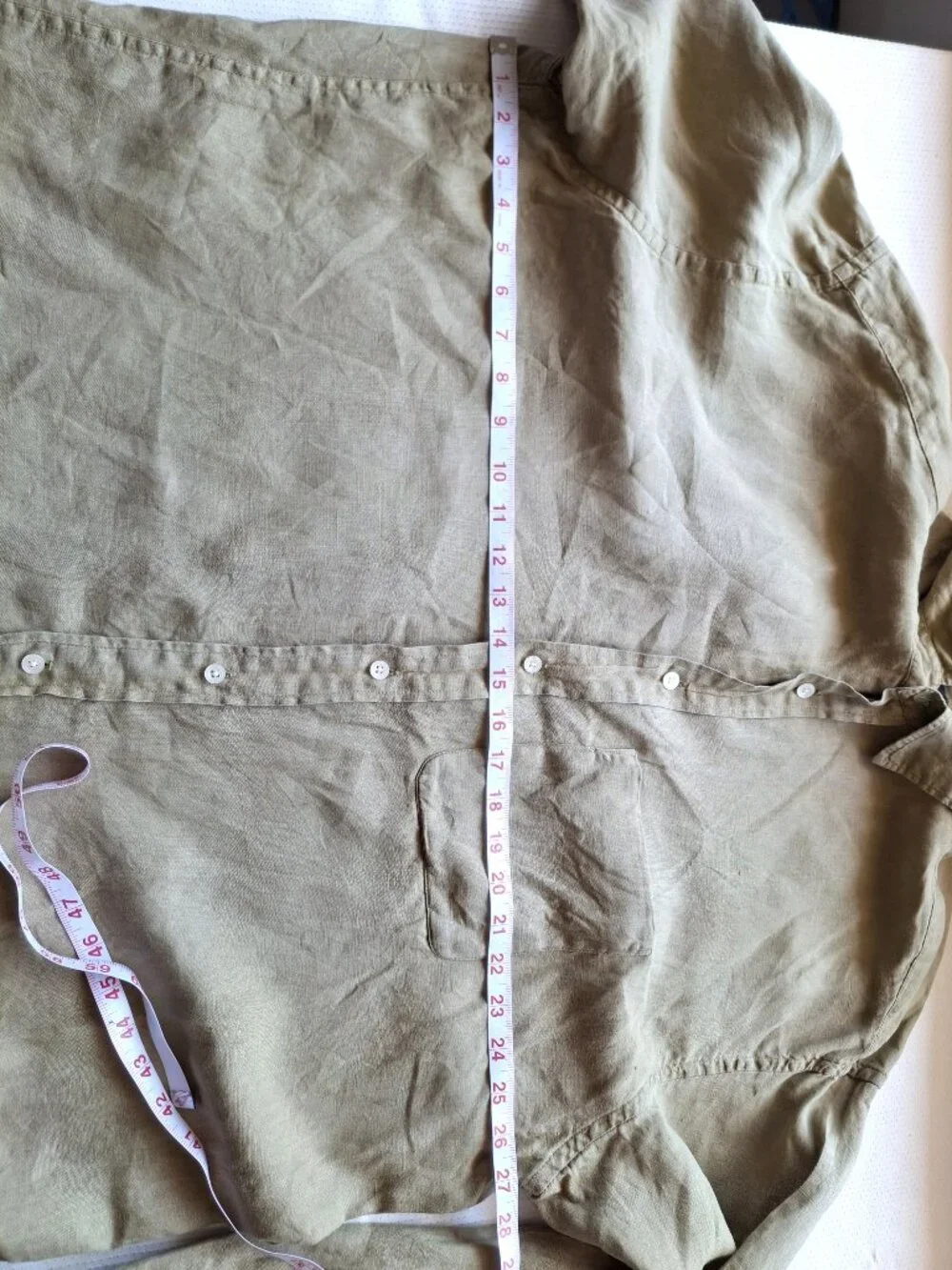 2 Mens XL 100% Linen Shirts Banana Republic & Structure Khaki Sage Green